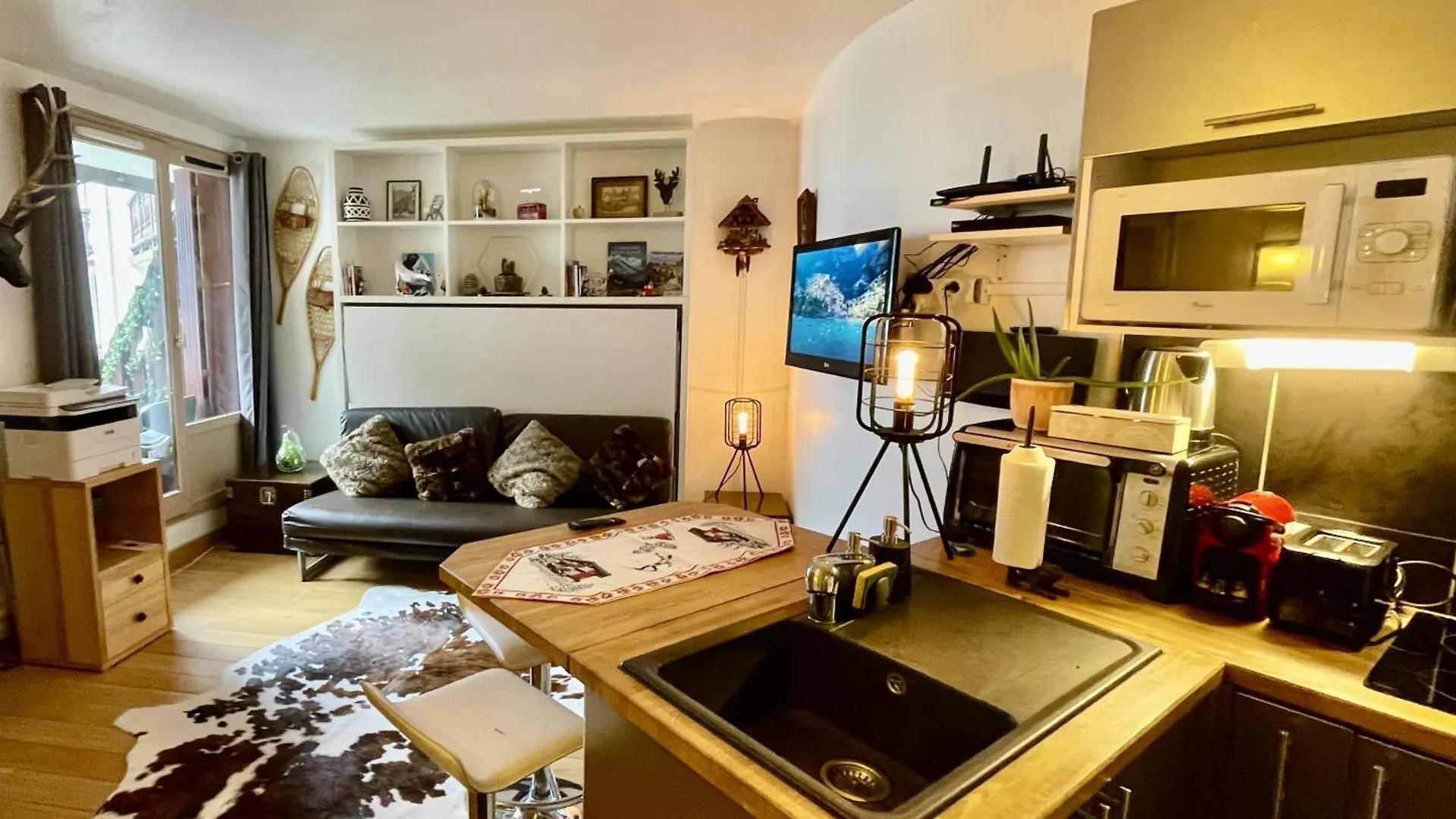 Chamonix Centre - Studio De Charme Avec Parking, Vue Sur Le Mont-Blc location